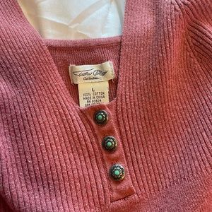 Tasha Polizzi clay rib long dress 100% cotton